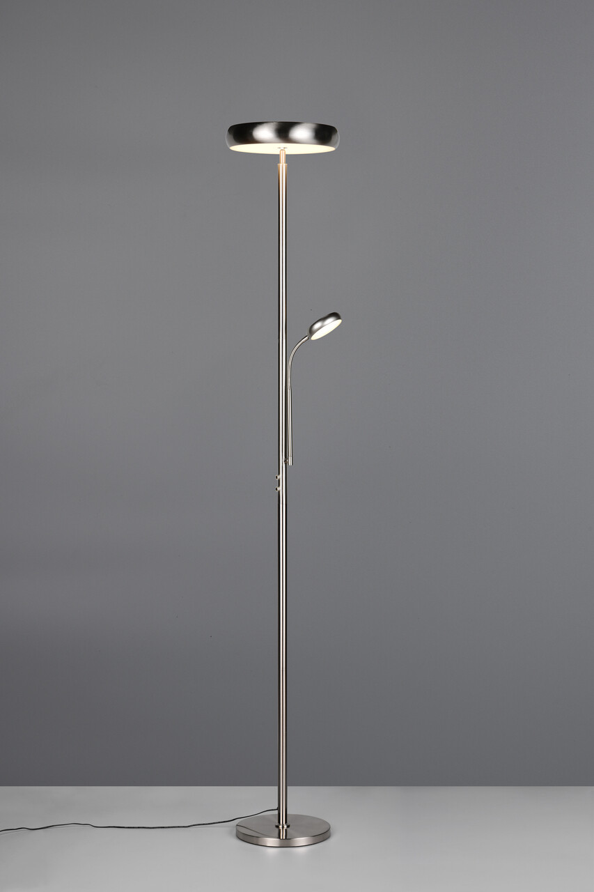 Lampadar Palermo, RL, 28x183 cm, 5W / 18W, 2x SMD, metal, nichel mat - imagine 7